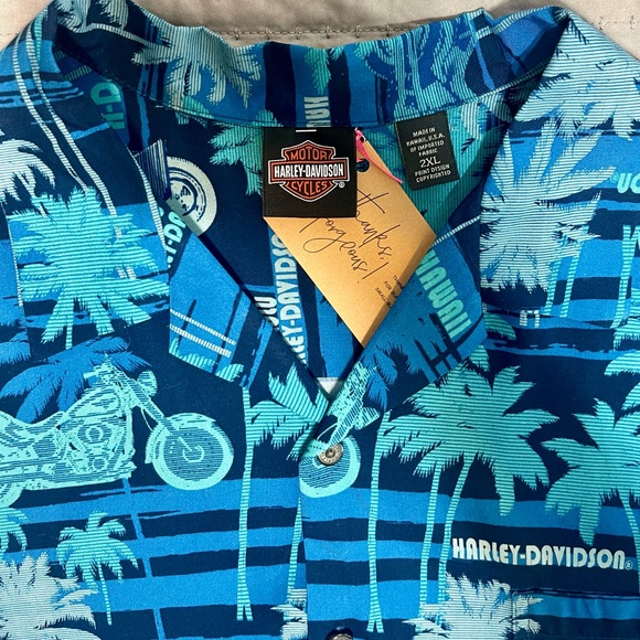 Harley Davidson Men’s Ocean Ride Aloha Hawaii Limited Edition Shirt - Picture 4 of 9